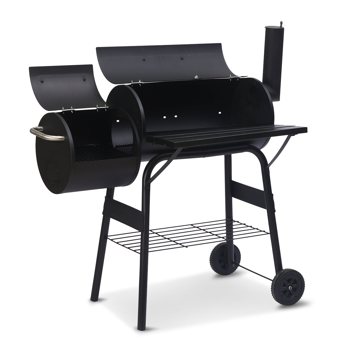 Coolaroo 2-in-1 Outdoor Barbecue Grill & Offset Smoker